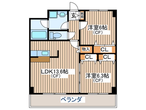 はなみずきガ－デンの物件間取画像